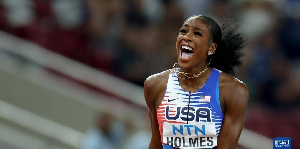 美国田径选手凭实力夺得第一名